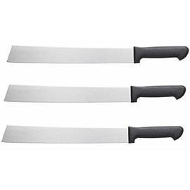 Cozzini Cutlery Imports 14” Melon Knife Professional Slicing Knife for Watermelon, Cantaloupe, Honey Dew, Heavy Duty Commercial Cutlery (3 Pack - 14" Melon Knife)