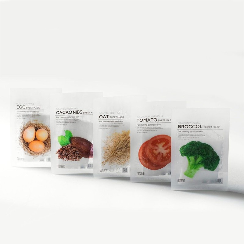 Bulletinash Partners Ten Zero Mask Pack Broccoli Vitalizing Sheet Mask