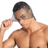 OhMill Rhinestone Headpiece Nightclub Headwrap Sequin Head Scarf fishnet headband