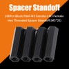 Akozon Nylon Black Hex Spacer, 100 Pieces M3 Hexagon Socket