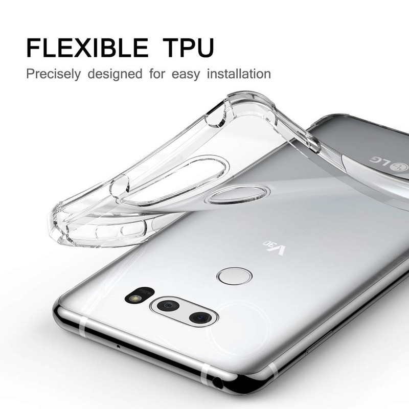 CASEVASN TPU for LG V30/V30S/V30 Plus/V30S ThinQ/V35/V35 ThinQ Case Clear,