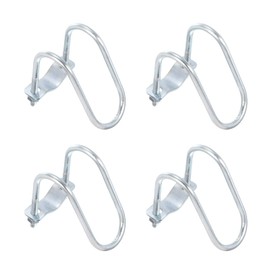 uxcell Cross-Connector Vertical Pipe Clip, 4pcs Fit 1-5/8"(42mm) to 1-5/8"(42mm) Crossover Buckle Steel Cross Pipe Clamp for Greenhouse Awning Frames