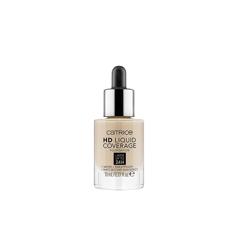 Catrice Mini HD Liquid Coverage Foundation, Make Up, No. 010