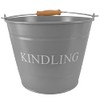 Small KINDLING Bucket Grey 0361