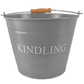 Small KINDLING Bucket Grey 0361