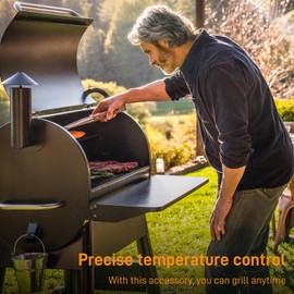 Auger Motor,Grill Induction Fan Kit, Fire Burn Pot and Hot Rod Ignitor,Traeger Parts Replacement Traeger Grill Parts for Pit Boss Grill Parts and Auger Motor Traeger Grill for bbq Traeger Fan Kit