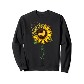 Corgi Mom Sunflower Corgi Lover Gifts Dog Mom Mama Sweatshirt