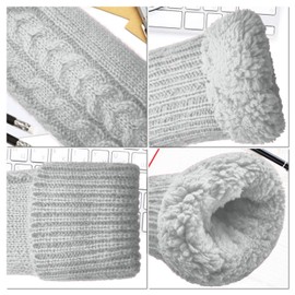 Women's Winter Gloves Warm Lining Cozy Wool Knit Thick Gloves(Grey) …