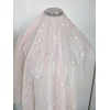 Unbranded Discount embroidered pink Voile 110" wide by yard. Semi