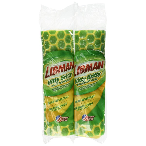 Libman Nitty Gritty Roller Mop Refill pack of 2