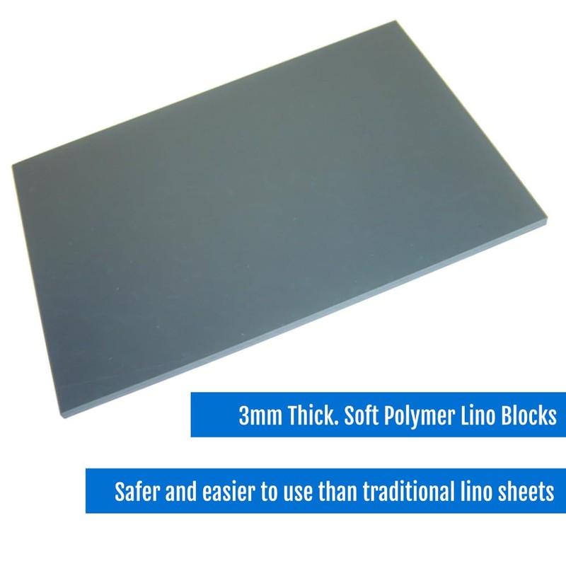 Essential Arts 100 x 150mm Double Sided Soft Grey Polymer