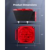 LBRST LED Trailer Lights Kit, 2x Submersible Square Stop Turn