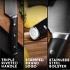 MasterChef Kitchen Knife Set with Block and Sharpener Plus Scissors,