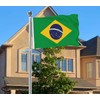 Brazil Flag,Big 3x5 FT Brazilian Flag,36x60 Inch Large Digitial Double-Printed