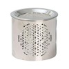 LivuX Silver Steel Incense Burner - Height 6 cm -