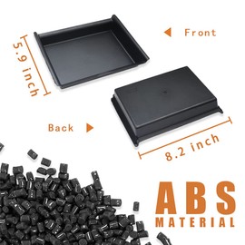 TripleAliners for 2022-2023 Tundra Center Console Leather Insert Storage Organizer Accessories with Leather Trim Compatible with Toyota Tundra 2023 2022 SR SR5 Limited TRD PRO (Leather Black)