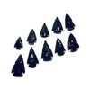 10 Obsidian Arrowheads between 2.5 and 4cm
