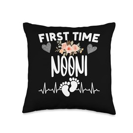 First Time NOONI Promoted To New Matching Family Party Throw Pillow, 16x16, Multicolor