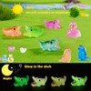 U-Zimikee 130 Pcs Glow-in-The-Dark Mini Resin Animals 25 Styles Tiny