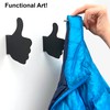 ASTUD Decorative Wall Mounted Hooks (2pcs) Functional Art, Funny, Space-Saving,