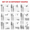 20PCS Woodworking Tools Set The Grinder Grinder tool 1/8Inch Shank