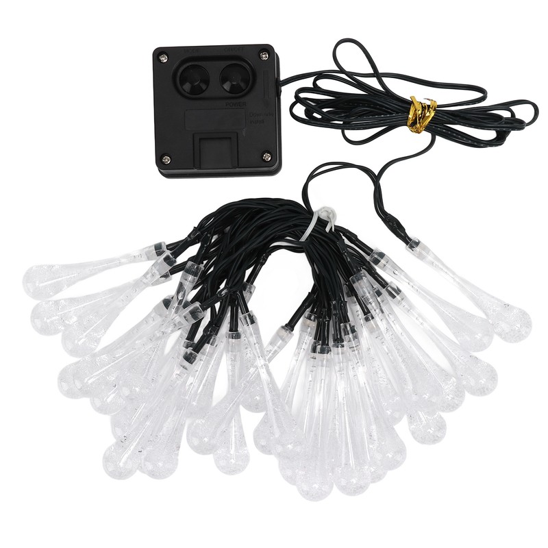 Solar String Lights IP65 Waterproof 2 Light Modes Outdoor String