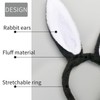 Mangoit Easter Bunny Ears Headband Cute Bunny Headband for Women