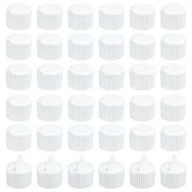 OLYCRAFT 36pcs 24/410 Flip Top Dispensing Cap White Replacement Bottles Caps Reusable Plastic Bottle Cap Flip Top Caps for Shampoo Moisturizer Squeeze Bottles Dispensing Caps - Inner Diameter 24mm