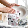 Coquette Pink Bow Tea Towel Gift for Girls, Preppy Pink