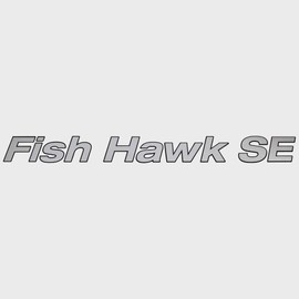 Crestliner Boat Model Decal 2319705 | Fish Hawk SE Silver Sticker