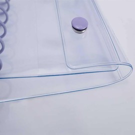 A7 Transparent Color PVC Binder Notebook Refillable Photo Album Sticker Card Storage