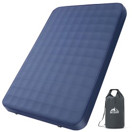 OUTSKIRT Ultralight Self Inflating Sleeping Pad, 4" Thick Camping Mattress with Pump Pack, 9.5 R-Value Insulated Sleeping Mat, Portable Camping Bed for Car, Truck or Van, 4 Season Camp Mattress