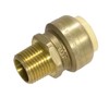 2 Pieces XFITTING 3/4" Push Fit x 1/2" Male Adapter