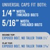 Stinky John's Tall Toilet Bolt Caps - Universal Fit with