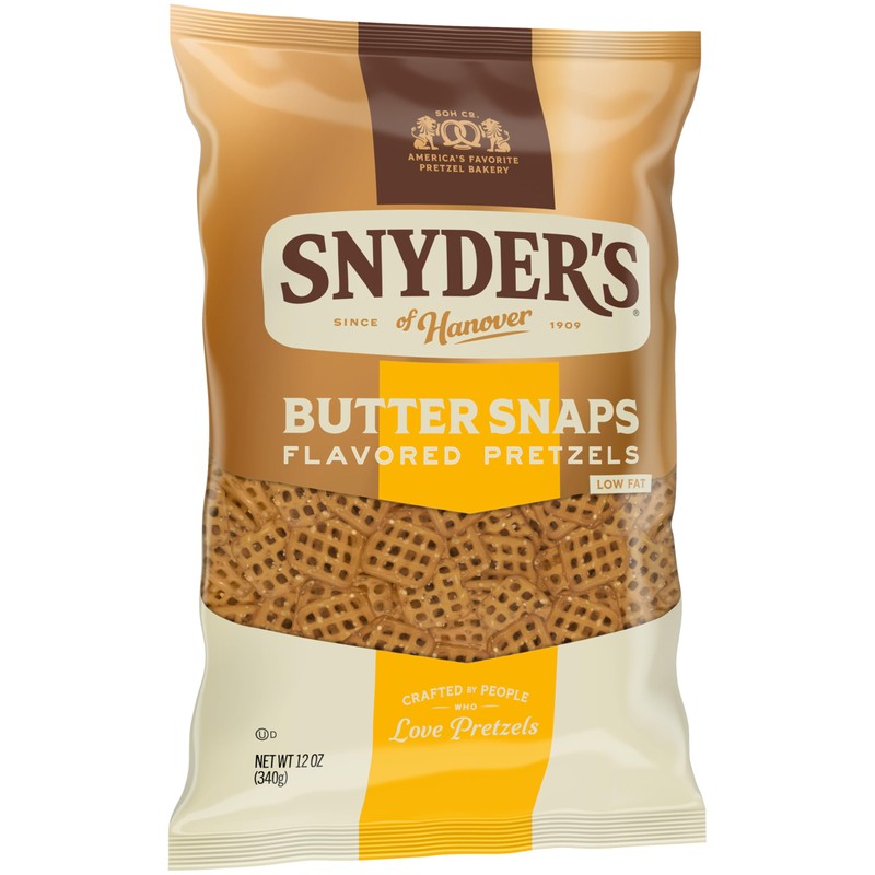 Snyder's of Hanover Butter Snaps Pretzels, 12 Oz Bag