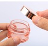 Pink Glass Jar 4 Pack Cosmetic Jar Empty Makeup Cream
