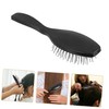 Healvian Static Steel Bristle Wig Brush for Synthetic Hair Detangler