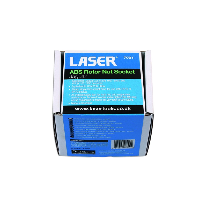 Laser 7001 ABS Rotor Nut Socket - for Jaguar
