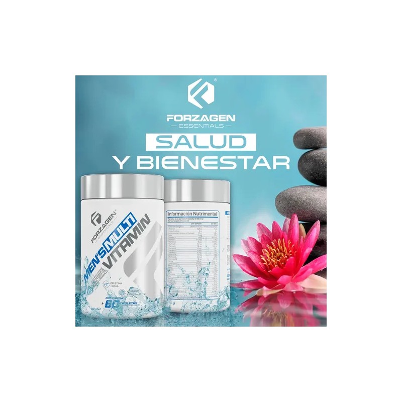 Forzagen Essentials Multivitamínico para Hombres Mens Multivitamin 60 Tabs