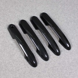 RUIQ Toyota New RAV4 5th Generation XA50 Series Exterior Outer Door Handle Cover Knob Full Cover Type Carbon Fiber Black Spec Designed for TOYOTA RAV4