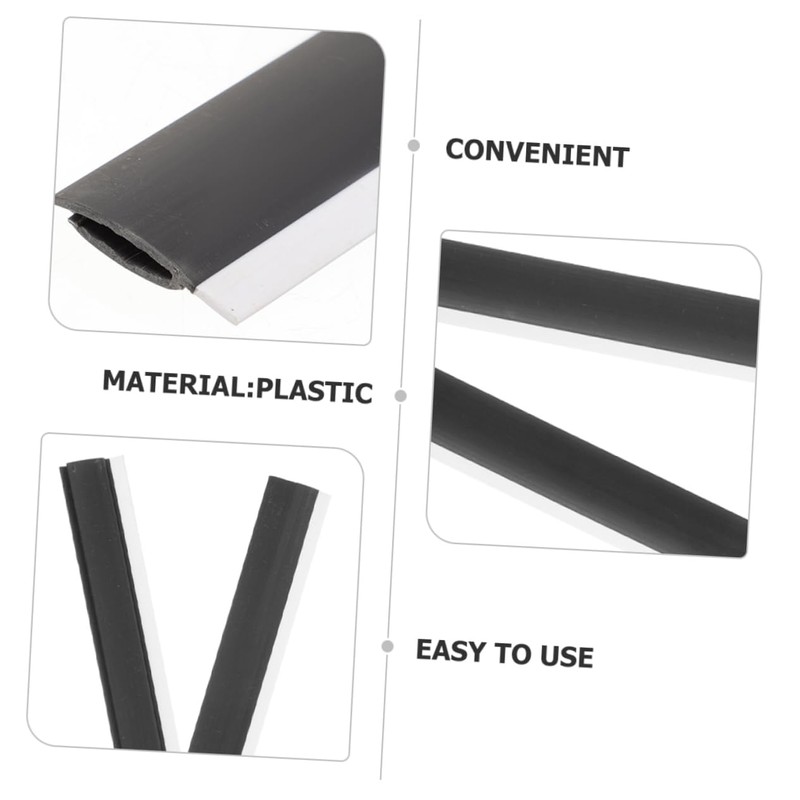 ULTECHNOVO 2 pcs Replacement Dustpan Edge Strips Plastic Dustpan Accessories