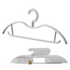 Premium Plastic Coat Hanger with 360 Swivel Hook, 20 Pack,
