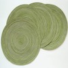 Egurs Set of 6 Round Place Mats 38 cm Braided