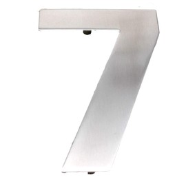 ZW Hardware SS100 12 Inch 304 Stainless Steel Brushed Stainless Steel Large House Number 7