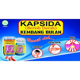 KAPSIDA KEMBANG BULAN MENGHILANGKAN JERAWAT
