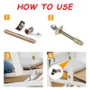 M6 Half Moon Nuts Washers,20pcs Zinc Alloy External Thread Lock