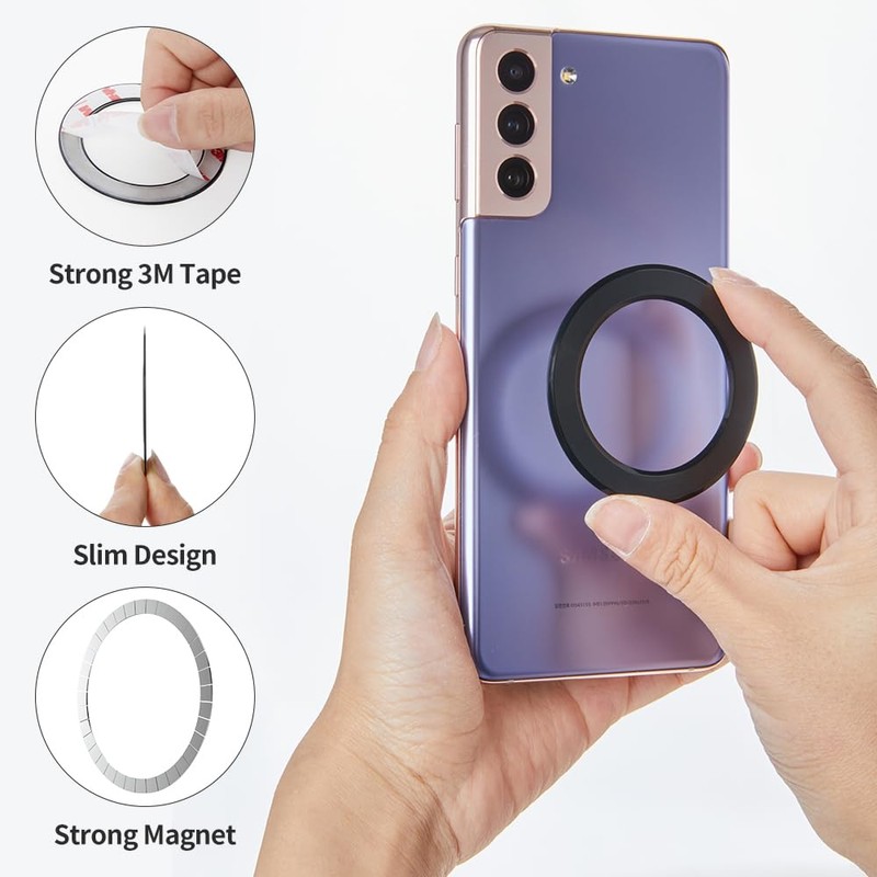 Sinjimoru Magsafe Magnetic Ring, MagSafe with Strong Magnets, Magnetic Ring