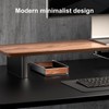 UPERGO Desk Tray Organizer Drawer for Home Office, Walnut Desk