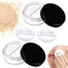 2PCS Travel Powder Containers with Puff, 10ml Mini Loose Powder