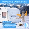 Full-Flow RV Winterizing Kit,RV 3-Way By-Pass Valve Replacement Kit, Unrestricted